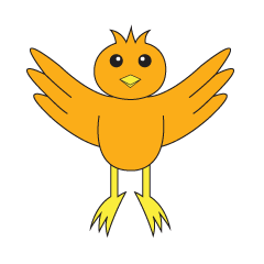 [LINEスタンプ] Rikin the orange bird
