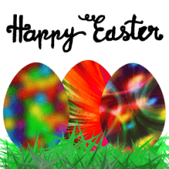 [LINEスタンプ] Colorful Easter Eggs