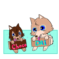 [LINEスタンプ] choco and dai