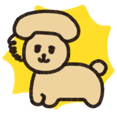 [LINEスタンプ] でんわ犬