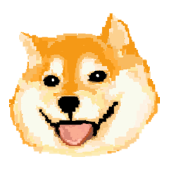 [LINEスタンプ] Pixel Shiba