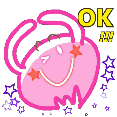[LINEスタンプ] カラフルおばけと友人