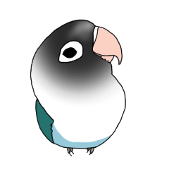 [LINEスタンプ] ブルーボタンインコのチョビ