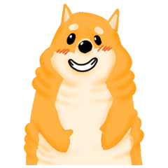 [LINEスタンプ] Podgy Shiba