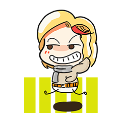[LINEスタンプ] トマホークの女の子3