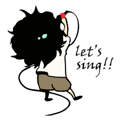 [LINEスタンプ] Satoke with wavy-hairの画像（メイン）