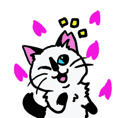 [LINEスタンプ] 可愛い桜猫たちと友達