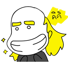 [LINEスタンプ] Bald-head's friend