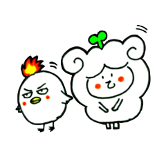 [LINEスタンプ] 乙メェとアマタカ