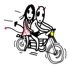 [LINEスタンプ] 毎日の悪魔の物語-Salaha here too