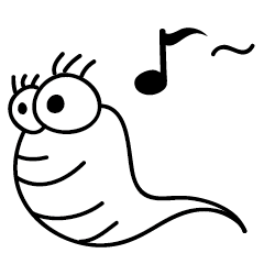 [LINEスタンプ] Just a worm- worm