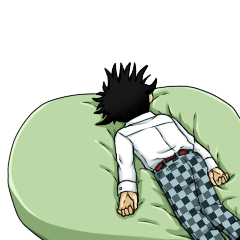 [LINEスタンプ] 小林君と山下さん