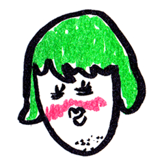 [LINEスタンプ] At least I drew a night
