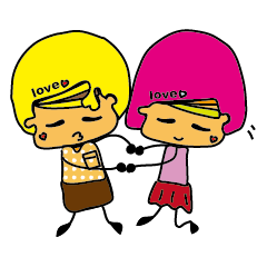 [LINEスタンプ] Love boy ＆ Love girl