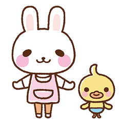 [LINEスタンプ] ほのちゃんとぴーくん
