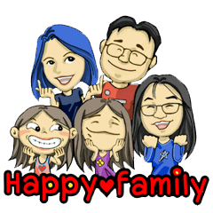 [LINEスタンプ] Happy family, I love you