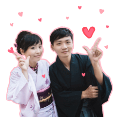 [LINEスタンプ] Kun ＆ Min's Wedding Stickers