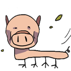 [LINEスタンプ] Pig-pig