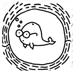 [LINEスタンプ] Space Whale