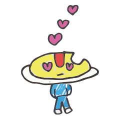 [LINEスタンプ] 食べかけたべもの