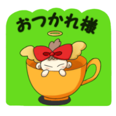 [LINEスタンプ] 天使のアンちゃん時々犬君