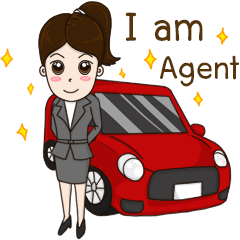 [LINEスタンプ] Smart girl Real Estate Agen