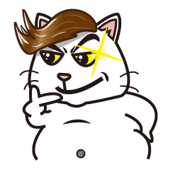 [LINEスタンプ] Super fat cat