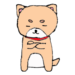 [LINEスタンプ] 柴犬っぽい犬の日常