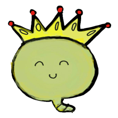 [LINEスタンプ] worm wore crown