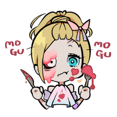 [LINEスタンプ] スカーレットちゃん・オブ・ザ・デッド！