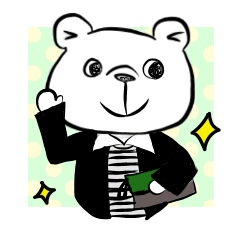 [LINEスタンプ] ちょっとおしゃれしたいくまさん