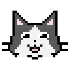 [LINEスタンプ] Pixel cats
