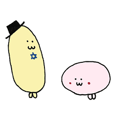 [LINEスタンプ] popo and pipi