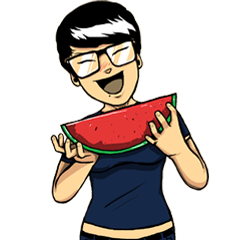 [LINEスタンプ] Happy MonMon: Sachet