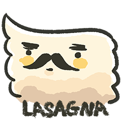 [LINEスタンプ] Lasagne