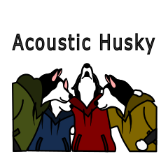 [LINEスタンプ] Acoustic Huskyの画像（メイン）