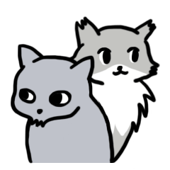 [LINEスタンプ] ヒゲネコさんとモフモフさん2