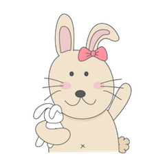 [LINEスタンプ] Chubby The Rabbit