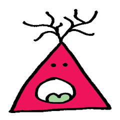 [LINEスタンプ] Pink Triangle