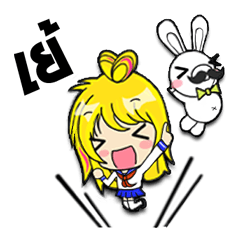 [LINEスタンプ] MoeGirl ＆ PigRabbit