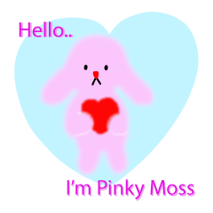 [LINEスタンプ] Hello！ I'm Pinky Moss