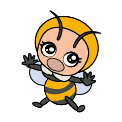 [LINEスタンプ] コマルちゃんは花蜂