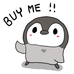 [LINEスタンプ] Please take me home with you Penguin