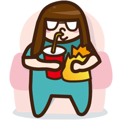 [LINEスタンプ] life with friend