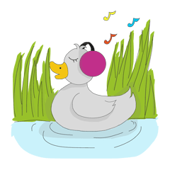 [LINEスタンプ] P'Chok The chic duck