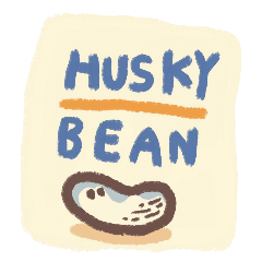 [LINEスタンプ] HUSKY BEAN