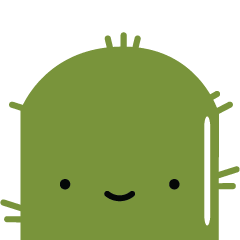[LINEスタンプ] the first cactus