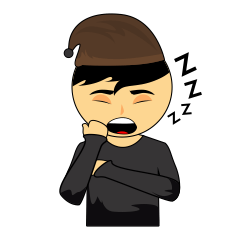 [LINEスタンプ] kid sleepy
