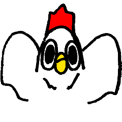 [LINEスタンプ] ニワトリ コケ・ド・モンドリアン