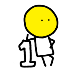 [LINEスタンプ] yellow man 1st